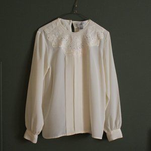 cream vintage top
